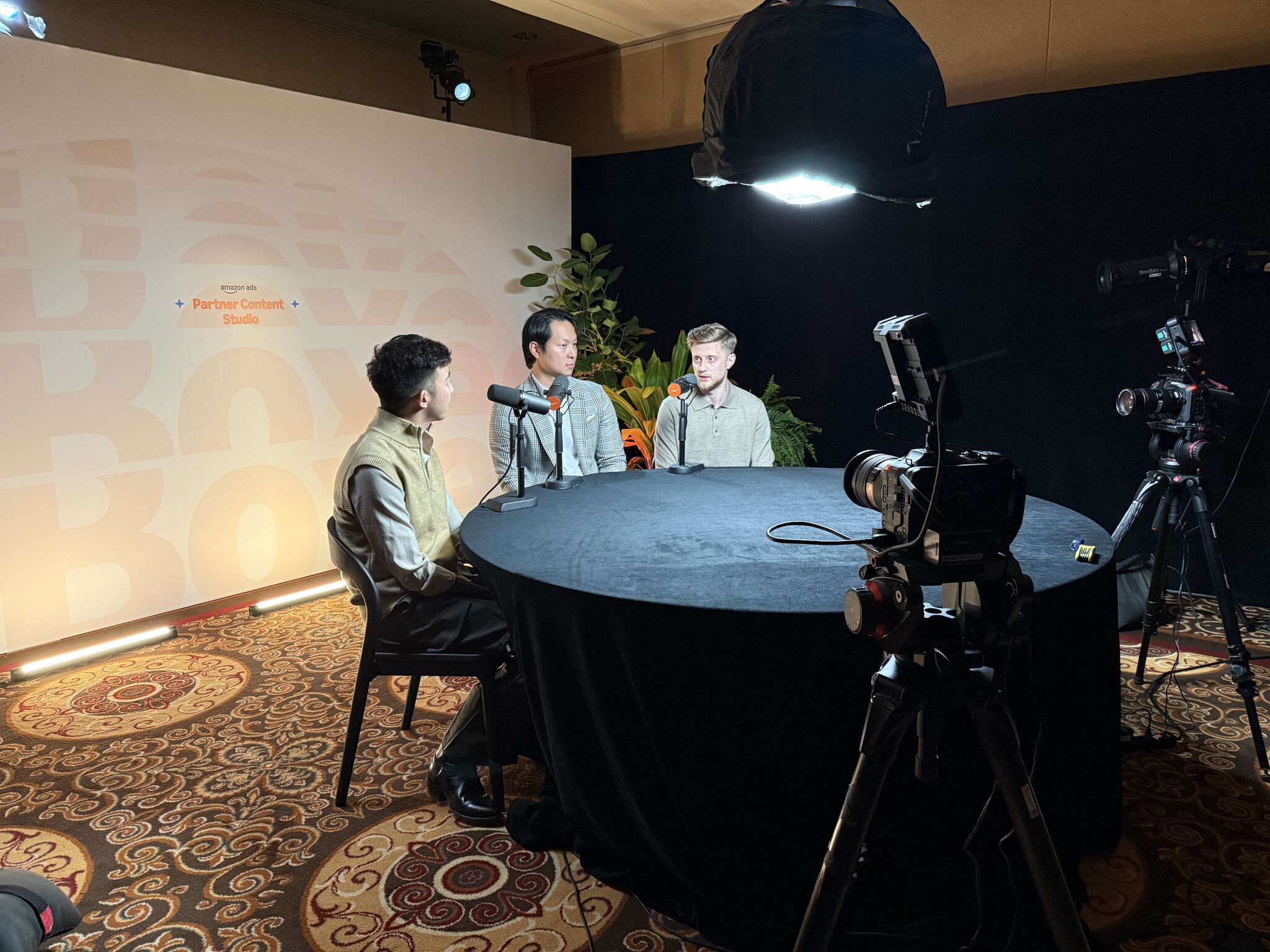 Claudiu Clement making a podcast at Amazon unBoxed Claudiu Clement making a podcast at Amazon unBoxed