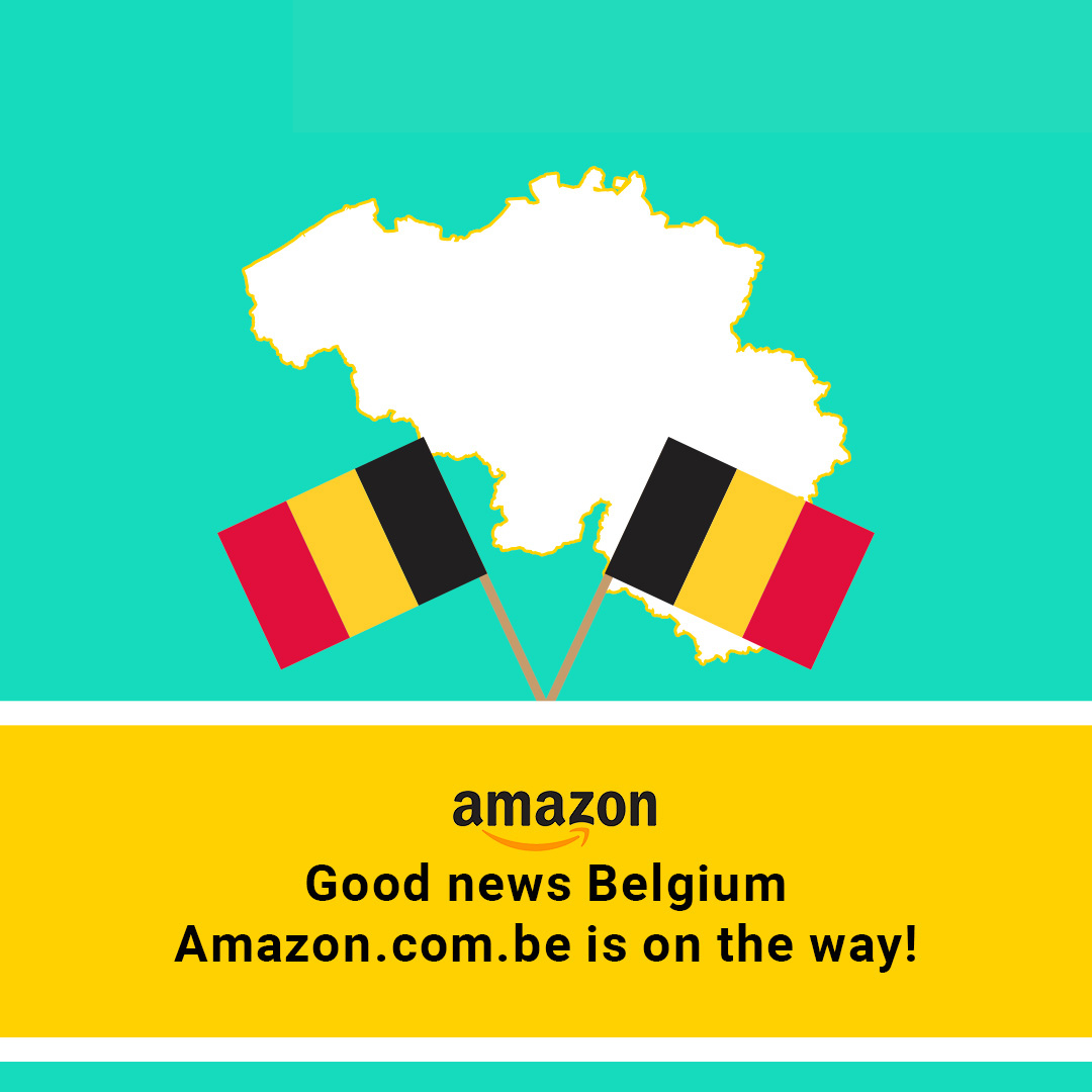 Graphic with Belgium flags and text: Good news Belgium